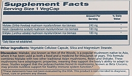 Пищевая добавка "Грибной иммунный комплекс", 600 mg - Solaray Mushroom Immune Complex — фото N3