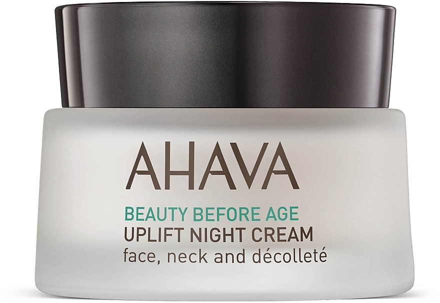 Ліфтинговий нічний крем широкого спектру - Ahava Beauty Before Age Uplifting Night Cream For Face, Neck & Decollete