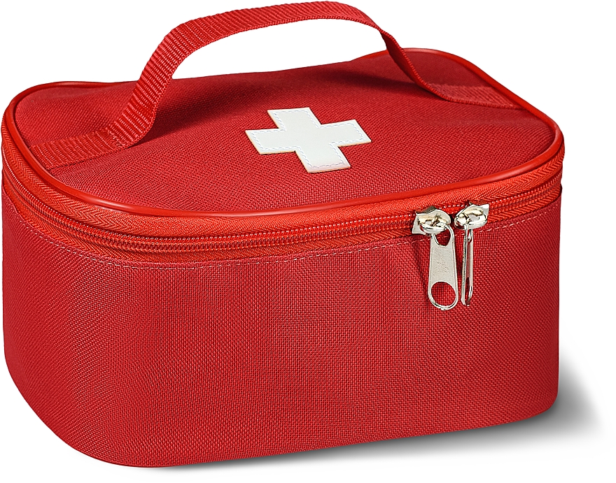 Аптечка тканевая настольная, красная 20x14x10 см "First Aid Kit" - MAKEUP First Aid Kit Bag L
