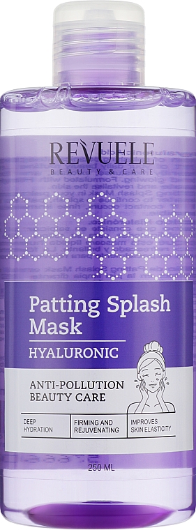 Маска для обличчя "Гіалуронова кислота" - Revuele Patting Splash Mask Hyaluronic