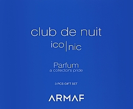 Armaf Club De Nuit Blue Iconic - Набор (edp/105ml + deo/stick/75g + sh/gel/100ml) — фото N2