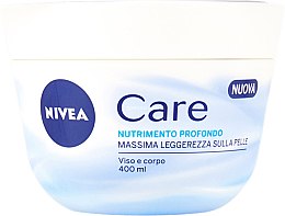 Парфумерія, косметика Зволожувальний живильний крем - NIVEA Care Intensive Nourishment Face & Body Cream