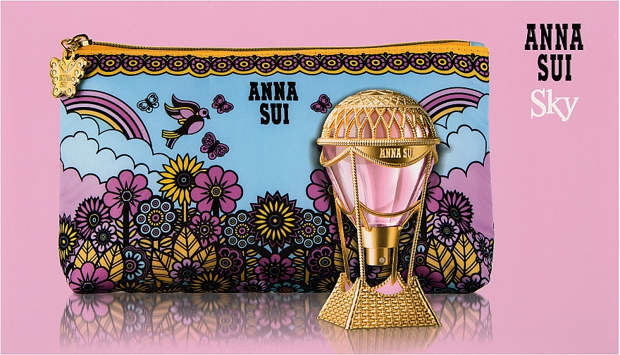Anna Sui Sky Travel Gift Set - Набір (edt/30ml + pouch/1pcs) — фото N2