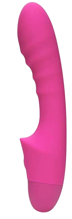 Ребристий вібратор для точки G, рожевий - So Divine Pash Ribbed G-Spot Vibrator — фото N1