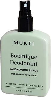 Дезодорант-спрей для тіла - Mukti Organics Botanique Deodorant — фото N1