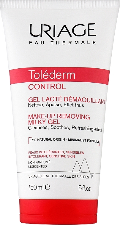 Молочний гель для зняття макіяжу - Uriage Tolederm Control Make-Up Removing Milky Gel