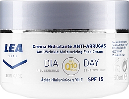 Зволожувальний денний крем для обличчя проти зморщок - Lea Skin Care Anti-Wrinkle Moisturizing Q-10 Day Face Cream — фото N1