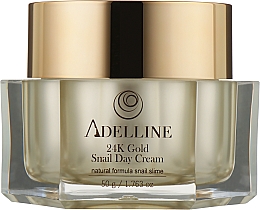Крем для обличчя омолоджувальний, з муцином равлика й золотом - Adelline 24k Gold Snail Day Cream — фото N1