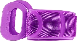Силиконовая массажная мочалка для тела, фиолетовая - Reclaire — фото N1