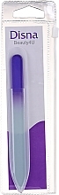 Пилочка для нігтів скляна, 13.8 см, фіолетова - Disna Pharma — фото N1