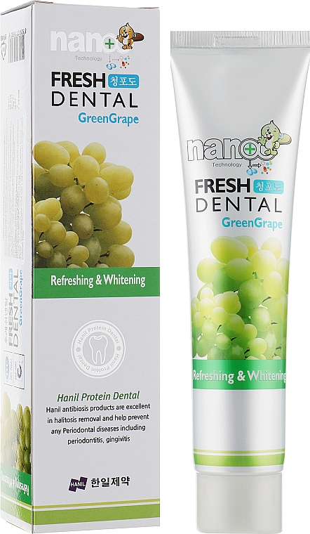 Гелевая зубная паста "Зеленый виноград" - Hanil Fresh Dental Toothpaste