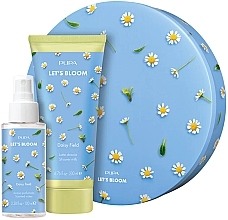 Духи, Парфюмерия, косметика Набор - Pupa Let's Bloom Daisy Field Kit (sh/milk/200ml + scent/water/100ml)