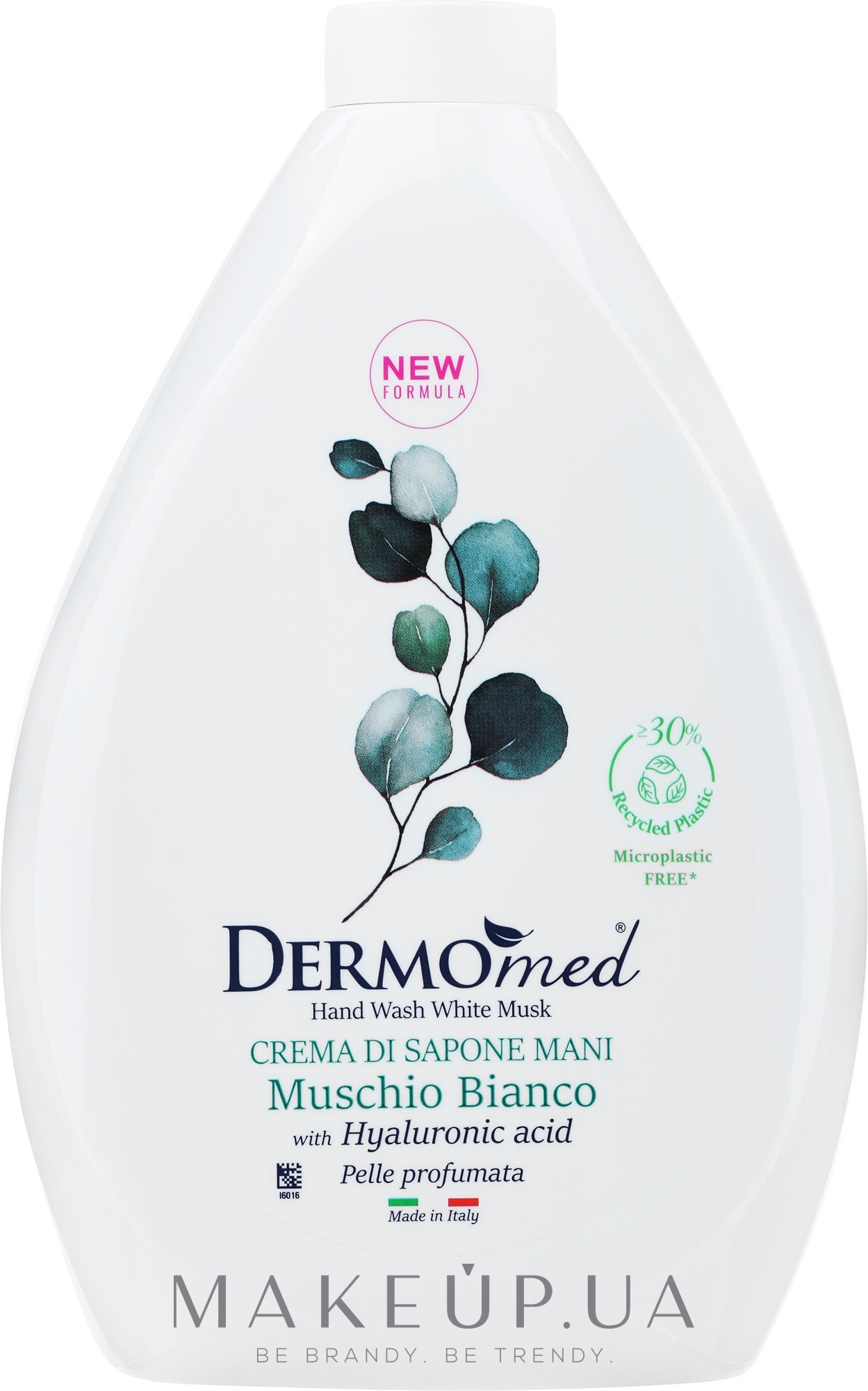 Крем-мыло жидкое "Белый мускус" - Dermomed Cream Soap White Musk (запасной блок) — фото 1000ml