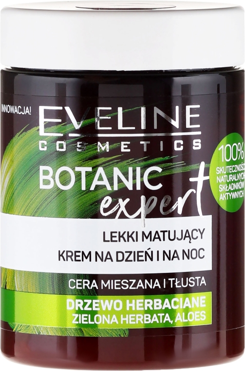 Матирующий крем для лица - Eveline Cosmetics Botanic Expert Light Mattifying Day & Night Cream