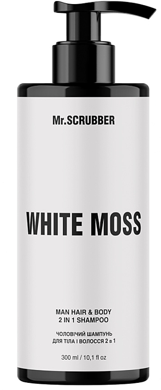 Шампунь для тела и волос 2 в 1 "Белый мох" - Mr.Scrubber White Moss Man Hair And Body 2 In 1 Shampoo  — фото N1