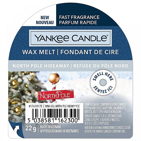 Ароматический воск - Yankee Candle Wax Melt North Pole Hideaway — фото N1