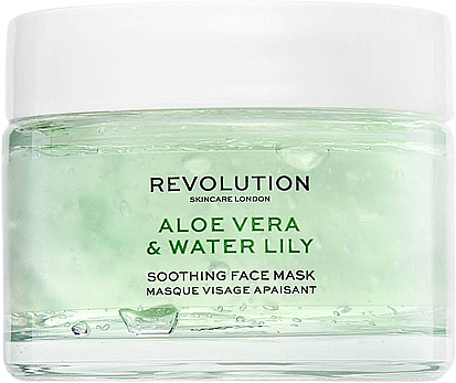 Маска для обличчя з алое вера і водяною лілією - Makeup Revolution Aloe Vera & Water Lily Soothing Face Mask — фото N1