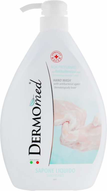 Крем-мило "Для дезінфікції" - Dermomed Sanitizing Liquid Soap — фото N4