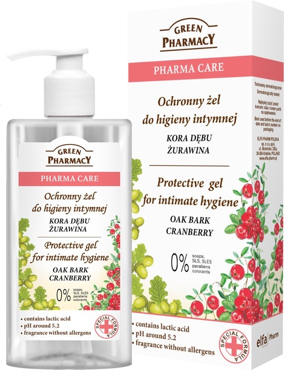 Защитный гель для интимной гигиены - Green Pharmacy Protective Gel — фото N1