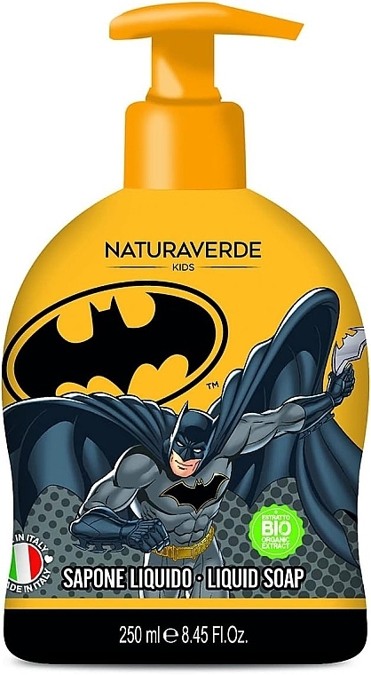 Жидкое мыло для детей "Бемен" - Naturaverde Kids Batman Liquid Soap — фото N1