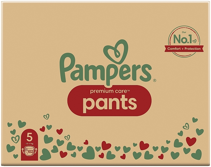 Підгузки-трусики, розмір 5 (Junior) 12-17 кг, 102 шт. - Pampers Premium Care Pants — фото N2