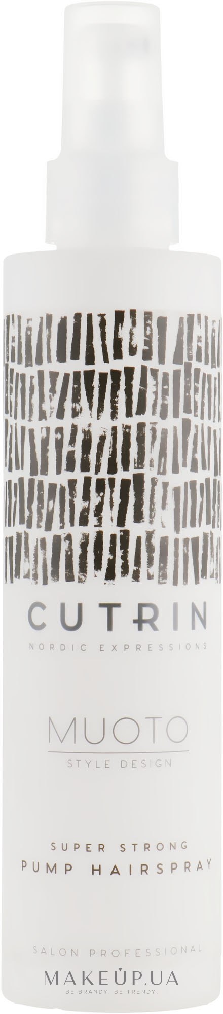 Лак-спрей экстрасильной фиксации - Cutrin Muoto Extra Strong Pump Hairspray — фото 200ml