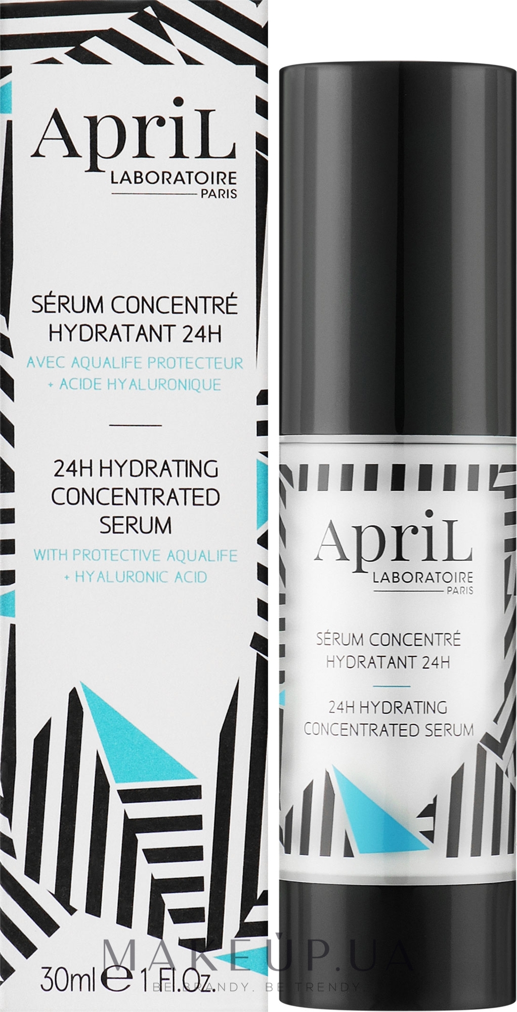 Зволожувальна сироватка-концентрат для обличчя - April 24H Hydrating Concentrated Serum — фото 30ml