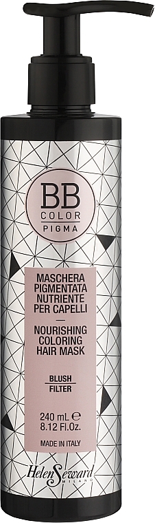 Тонувальний фільтр для створення м'яких пильно-пудрових відтінків для всіх базових кольорів BB Pigma - Helen Seward BB Color Pigma Coloring Hair Mask Blush Filter — фото N1