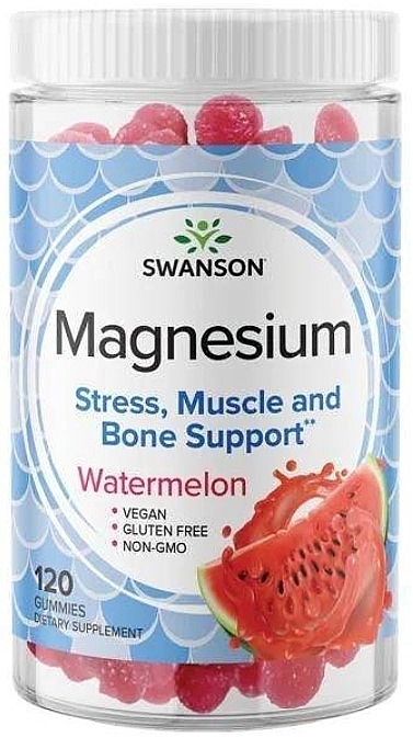 Пищевая добавка "Цитрат магния в желе со вкусом арбуза" - Swanson Magnesium Gummies Watermelon — фото N1