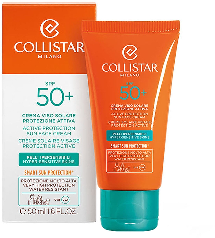 Солнцезащитное средство для лица "Активная защита" - Collistar Active Protection Sun Face Cream SPF 50+ — фото N2