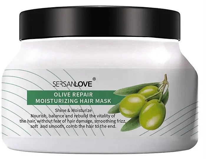 Восстанавливающая маска для волос - Sersanlove Hair Film Olive Repair Moisturizing Mask — фото N1