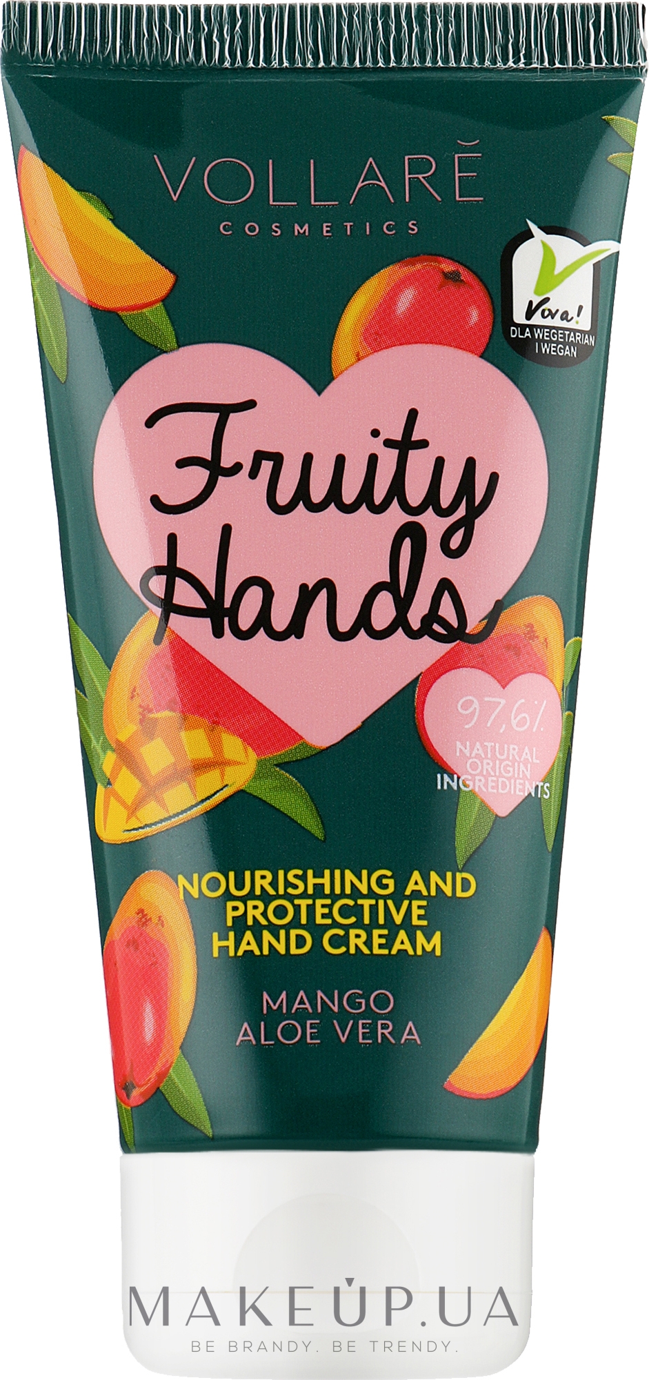 Крем для рук "Манго + Алое" - Vollare Vegan Fruity Hands Hand Cream — фото 50ml