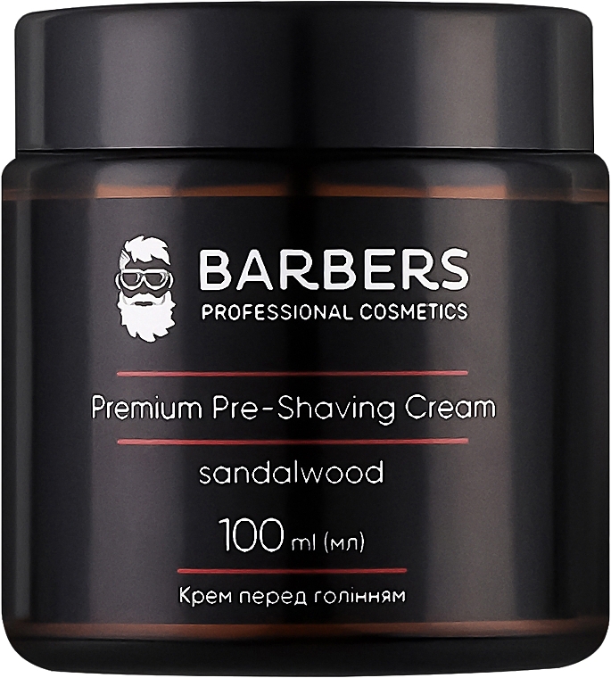 Крем перед бритьем "Сандаловое дерево" - Barbers Premium Pre-Shaving Cream Sandalwood