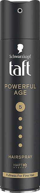 Лак для волос "Power. Сила Кератина", мегафиксация 5 - Taft Powerful Age 5