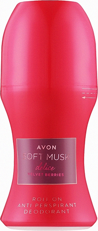 Avon Soft Musk Delice Velvet Berries - Кульковий дезодорант — фото N1