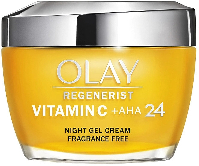 Нічний крем-гель для обличчя з вітаміном С, АНА та ніацинамідом - Olay Regenerist Vitamin C + AHA 24 Night Cream Gel — фото N2