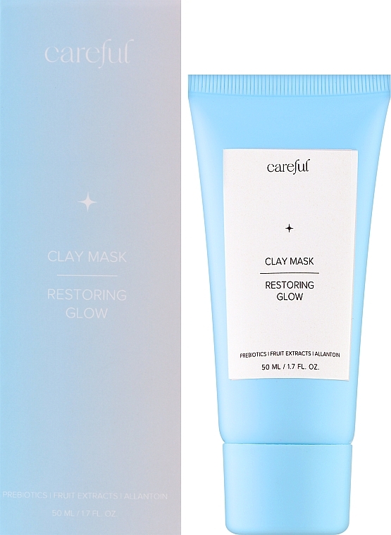 Детокс маска с пребиотиками и экзотическими экстрактами - Careful Cosmetic Clay Mask Restoring Glow — фото N3