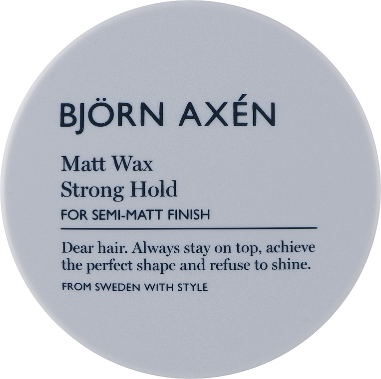 Матовий віск для волосся - BjOrn AxEn Matt Wax Strong Hold — фото N1