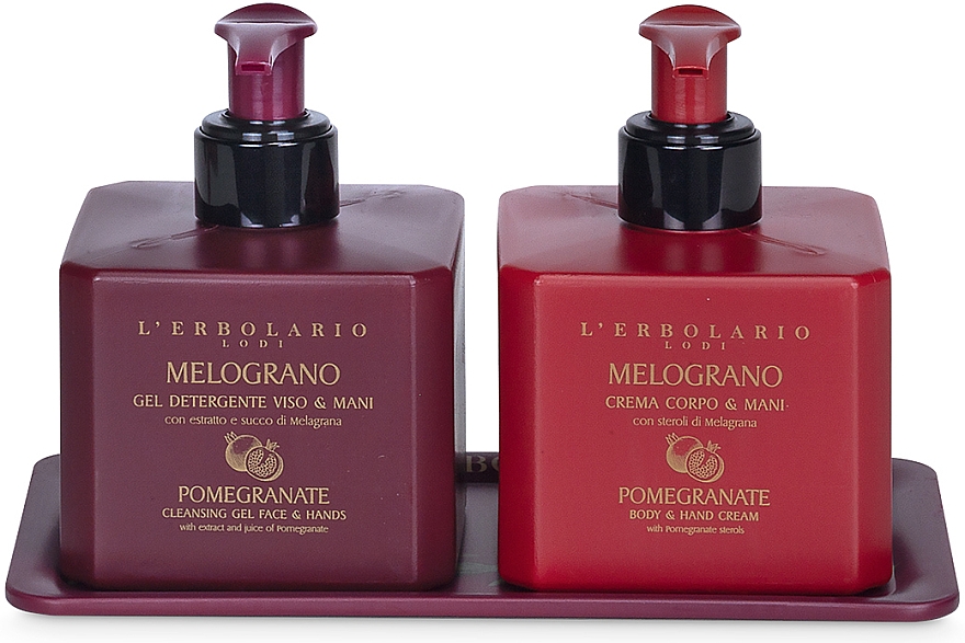 L'Erbolario Pomegranate - Набір (h/gel/250ml + h/cr/250ml + acc/2pcs) — фото N2