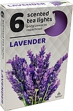 Парфумерія, косметика Чайні свічки "Лаванда", 6 шт. - Admit Scented Tea Light Lavender