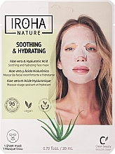 Тканинна маска для обличчя - Iroha Nature Moisturizing Aloe Tissue Face Mask — фото N1