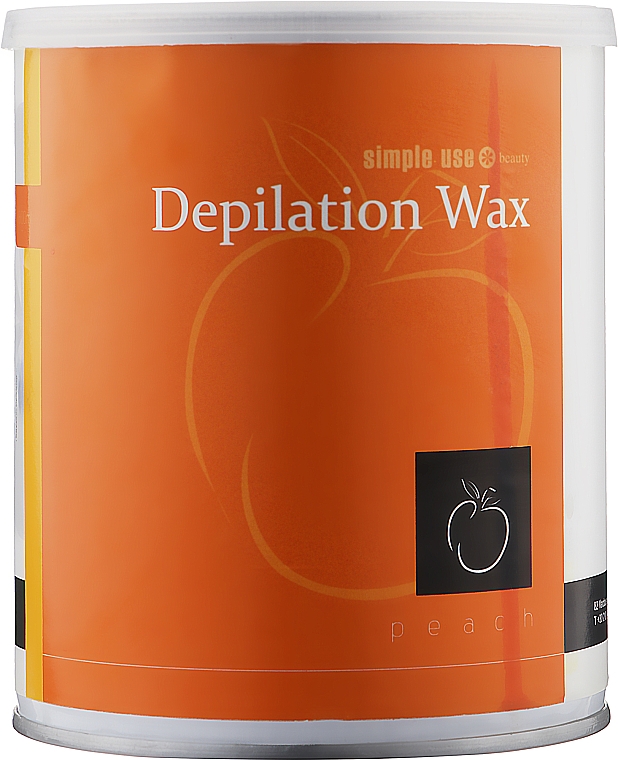 Теплый воск для депиляции в банке "Персик" - Simple Use Beauty Depilation Wax — фото N2