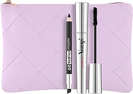 Набір для макіяжу - Pupa Kit Vamp! Mascara & Mini Multiplay (mascara/9ml + pencil/0.8g + bag) — фото N1