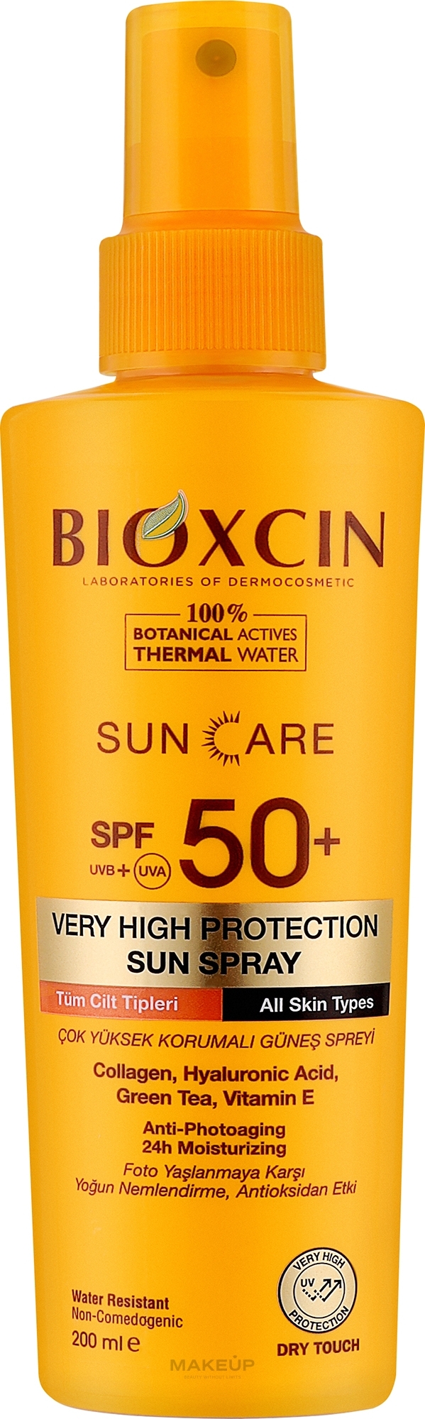 Сонцезахисний спрей для тіла SPF 50+ - Bioxcin Sun Care — фото 200ml