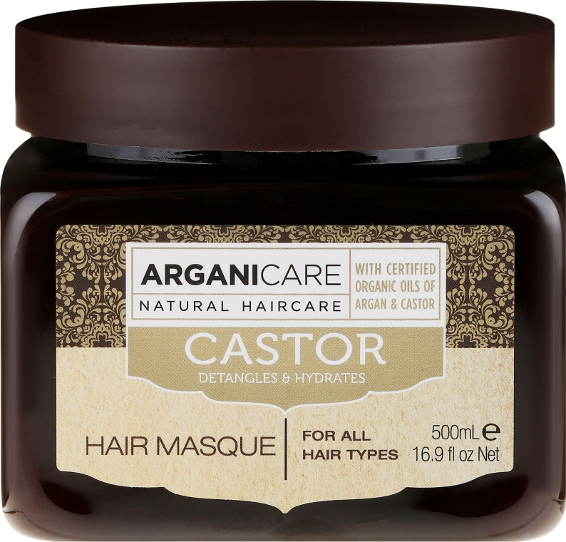 Маска для росту волосся - Arganicare Castor Oil Hair Masque — фото N3