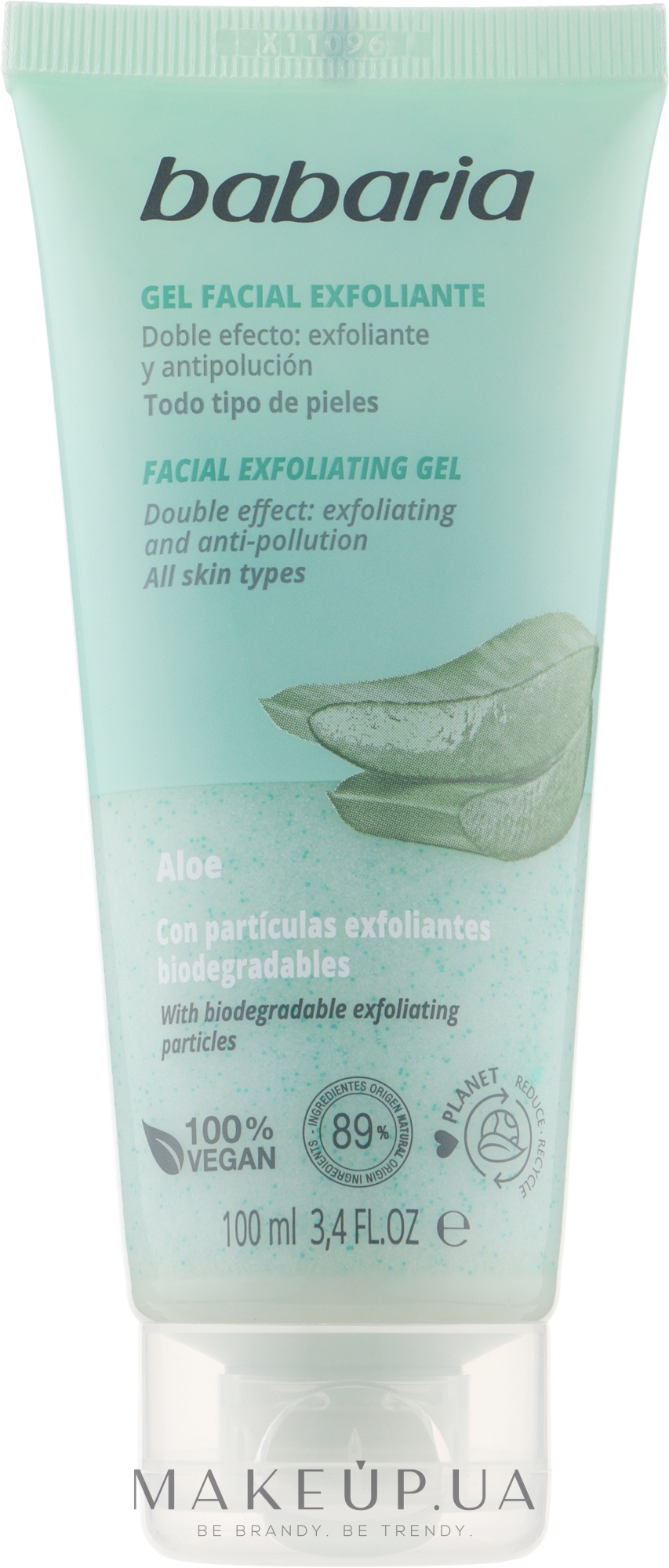 Гель-эксфолиант для лица с алоэ - Babaria Fasial Exfoliating Aloe Gel — фото 100ml