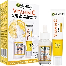 Набор - Garnier Skin Naturals Vitamin C Set (f/serum/30ml + f/fluid/40ml) — фото N1