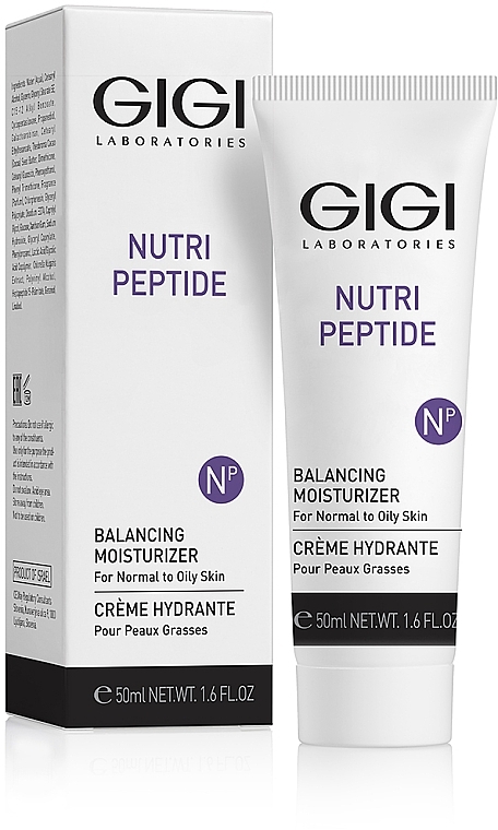 Пептидный крем для жирной и комбинированной кожи - Gigi Nutri-Peptide Balancing Moisturizer Oily Skin — фото N2