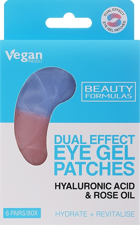 Патчі під очі - Beauty Formulas Dual Effect Eye Gel Patches — фото N1