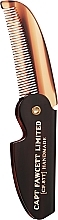 Парфумерія, косметика Складений гребінець для вусів, CF87T - Captain Fawcett Folding Pocket Moustache Comb